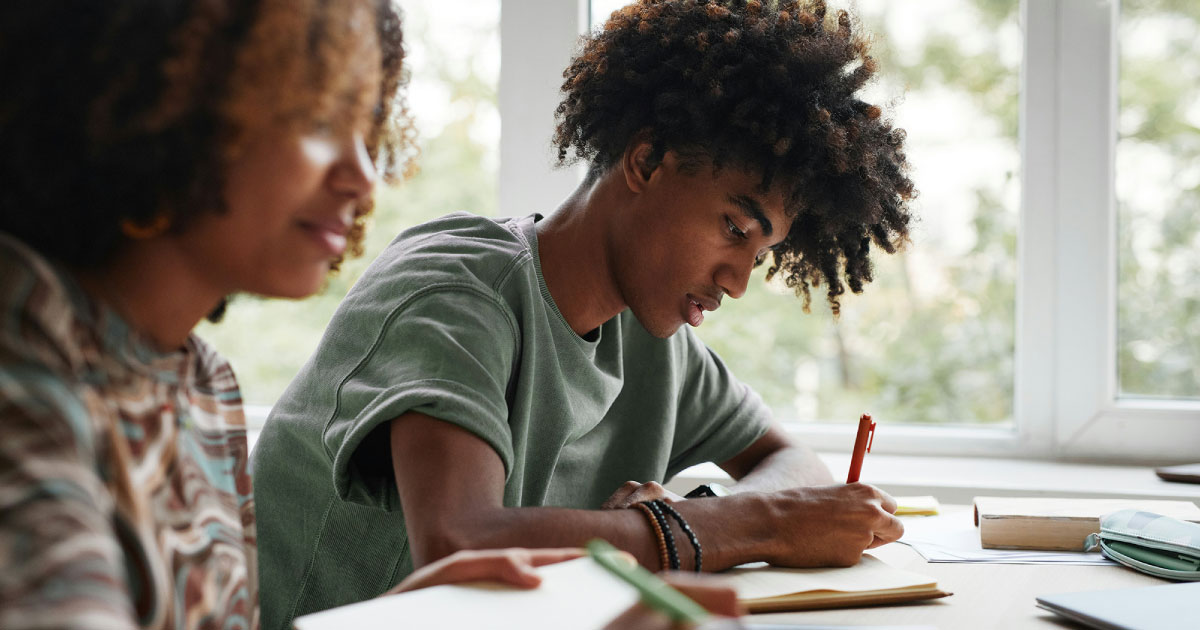 mom and son college applications